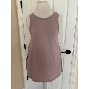 Lululemon Purple Side-Slit Tank Top Small Oversized Shirt